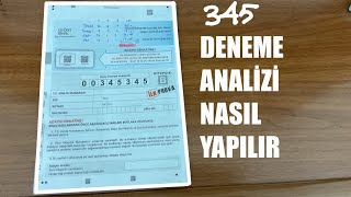 Deneme Analizi Nasıl Yapılır  345 Sonucum [upl. by Mossberg]