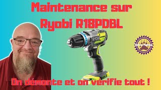 Maintenance démontage et graissage visseuse à percussion Ryobi R18PDBL ONE [upl. by Nivlam381]