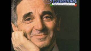 Charles Aznavour ° Io Bevo° Je Bois° sung in Italian ° French English lyrics [upl. by Schindler]