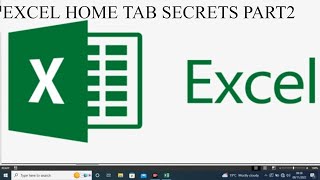 How to Use Excel Home Tab and speed up work Part2 [upl. by Irodim]