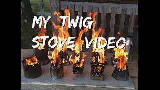 My Twig Stove Video [upl. by Ecirtal595]