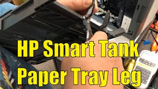 Fix HP Smart Tank 7301 Paper Tray Broken Leg amp Paper Jam [upl. by Mikael936]