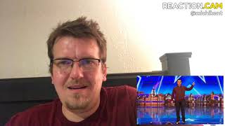 REACTION Marc Spelmann gets the first Golden Buzzer of 2018  Auditions … – REACTIONCAM [upl. by Kirimia]