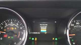 2015 Mustang  Digital Speedometer Activating Engineering Test Mode [upl. by Jesselyn897]