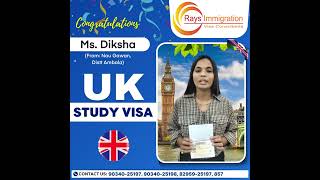 UK STUDY VISA SUCCESS STORY  HAPPY CLIENT  UK STUDY VISA EXPERT  BEST IMMIGRATION IN AMBALA [upl. by Ayatnohs]