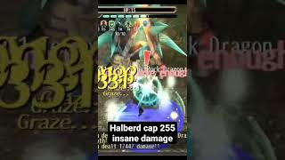 Toram online New halberd build cap 255 TEST insane damage [upl. by Smart]