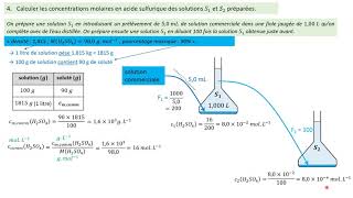 TERMspé Correction dexercice  lacide sulfurique [upl. by Naida]