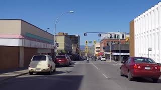 Driving in KAMLOOPS BC British Columbia Canada  City CentreDowntown Area [upl. by Nna]