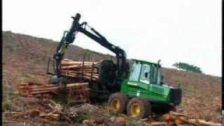 Forwarder John Deere 1710D [upl. by Oigaib]