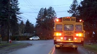 Caught on Cam Disturbing driving near BC school bus [upl. by Humfried]