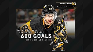 Sidney Crosby 600 Career Goals  Pittsburgh Penguins [upl. by Gundry341]