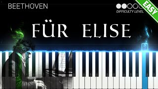 Fur Elise  Beethoven  EASY Piano Tutorial [upl. by Seppala184]