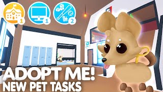 NEW PET TASKS UPDATE ADOPT ME NEW SCHOOL  NEW PETS NEW UPDATES COMING SOON INFO ROBLOX [upl. by Edmon]