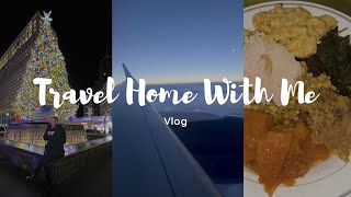 GRWM  VLOG  Packing Flying amp Trip back home for the holidays [upl. by Bora]