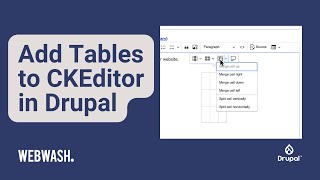 Add Tables to CKEditor in Drupal [upl. by Bertolde180]