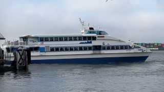 Vallejo Baylink Ferry Departure Ferry Building San Francisco California [upl. by Shuman]