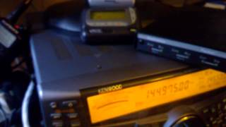 Kantronics 9612 Kenwood TS2000 9600bps fsk mode and Unication VHF Pager [upl. by Aisatal]