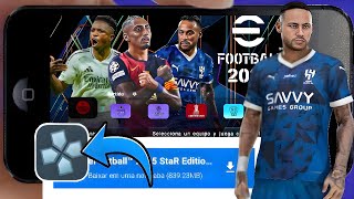 NOVO EFOOTBALL PES PPSSPP 2024 ATUALIZADO DWOLOAND MEDIAFIRE MOD PES ATUALIZADO PSP [upl. by Asiulairam]