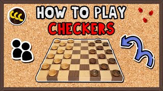 How to Play CHECKERS  Quick Guide [upl. by Lehrer]