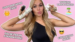 FACE TANNING TIPS AND TRICKS WITH LOTTIE TOMLINSON  LOOKFANTASTICCOM [upl. by Eckhardt798]