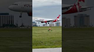 Air Canada Rouge Landing  air side yyz planespotting aviation [upl. by Swayder724]