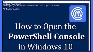 How to open PowerShell in Windows 10 [upl. by Olivie]