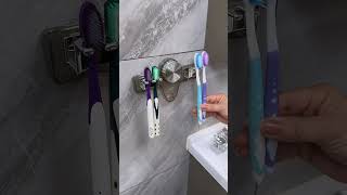 The suction cup is easy to install and can be used to suck wherever you want toothbrush teeth [upl. by Milas]