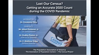 Congressional briefing quotLost Our Census Getting an Accurate 2020 Count During the COVID Pandemicquot [upl. by Aicirtac15]