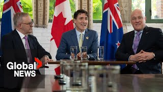 ASEAN summit Trudeau meets with leaders to address quotChina challengequot [upl. by Ilajna937]