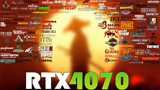 RTX 4070 Performance Tested in 100 Games [upl. by Edecrem]