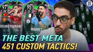 THE BEST META 451 FORMATION amp CUSTOM TACTICS FOR FIFA 23 ULTIMATE TEAM [upl. by Goeger207]