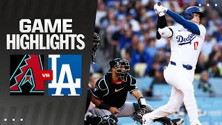 Dbacks vs Dodgers Game Highlights 52224  MLB Highlights [upl. by Lottie372]