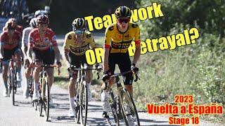 Can Jumbo Visma FINALLY Get it TOGETHER  Vuelta Stage 18 2023 [upl. by Ioves]