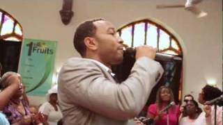 John Legend surprises Baptist Church in West Philly quotHow I Got Overquot [upl. by Sausa]