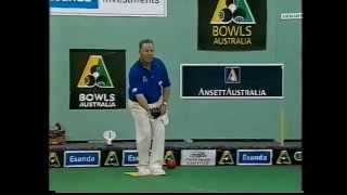 Lawn Bowls Australian Indoor 2001  Anthony Kiepe Vs Ray Glasser  Part 3 [upl. by Robbert]