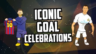 ⚽️ICONIC GOAL CELEBRATIONS⚽️ feat Ronaldo Messi Haaland Mbappe Frontmen 55 [upl. by Hpeseoj]