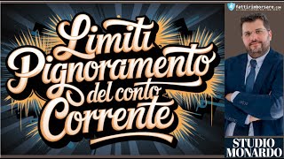 FattiRimborsarecom  Limiti Pignoramento Del Conto Corrente [upl. by Aphrodite292]