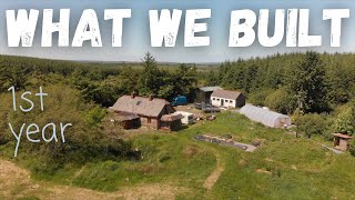 YEAR 1 Everything we built on our Homestead from SCRATCH Timelapse [upl. by Dupaix]