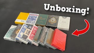 ASMR Playing Card Unboxing Deck Haul [upl. by Gae661]