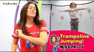 Jumping Song for Kids  Trampoline Jumping Childrens Song by Patty Shukla  Trampoline Moves  Jump [upl. by Nelak]