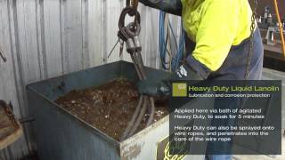 Lanotec  Cleaning Lubricating and Protecting Wire Rope [upl. by Duggan]