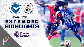 Brighton v Luton Town  PREMIER LEAGUE HIGHLIGHTS  8122023  NBC Sports [upl. by Cynera]