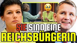 💥Reichsbürgerin Live im TV entlarvt  Sahra Wagenknecht bei Caren Miosga [upl. by Aiclef39]