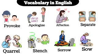 Daily use english Vocabulary  Words meaning  Vocabulary with sentences [upl. by Zilef714]