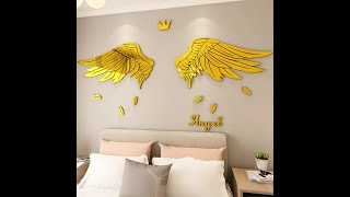 Angel wings 3D Acrylic Glass [upl. by Shoemaker542]