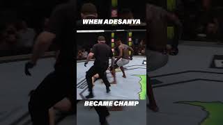 When Israel Adesanya Became UFC Champ [upl. by Emilio]