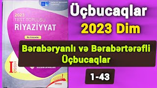 🔥 Bərabəryanlı və bərabərtərəfli üçbucaqlar dim toplu izahı 143 riyaziyyat dim [upl. by Leamse]