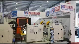 Uflex exhibiting Fully Automatic CoExtrusion Laminator at PlastIndia 2018 [upl. by Ramos708]