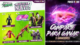 🤯 AGENDA SEMANAL DE FREE FIRE CONEJOS TEXTURA PUÑOS KO REGRESA MP40 COBRA TIENDA MISTERIOSA [upl. by Cosme990]