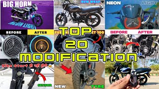 Top 20 Modification in Bajaj CT 100 Bike [upl. by Ahtenak]